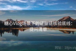 糖心Vlog场景下的证据链核验底线：提问清单