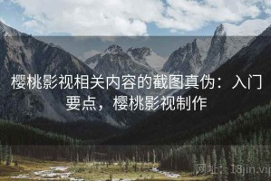 樱桃影视相关内容的截图真伪：入门要点，樱桃影视制作