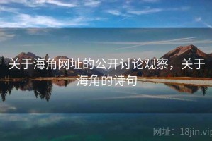 关于海角网址的公开讨论观察，关于海角的诗句