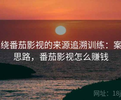 围绕番茄影视的来源追溯训练：案例思路，番茄影视怎么赚钱