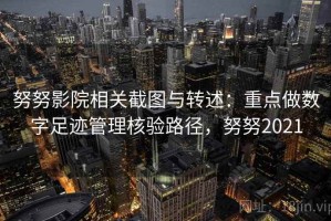 努努影院相关截图与转述：重点做数字足迹管理核验路径，努努2021