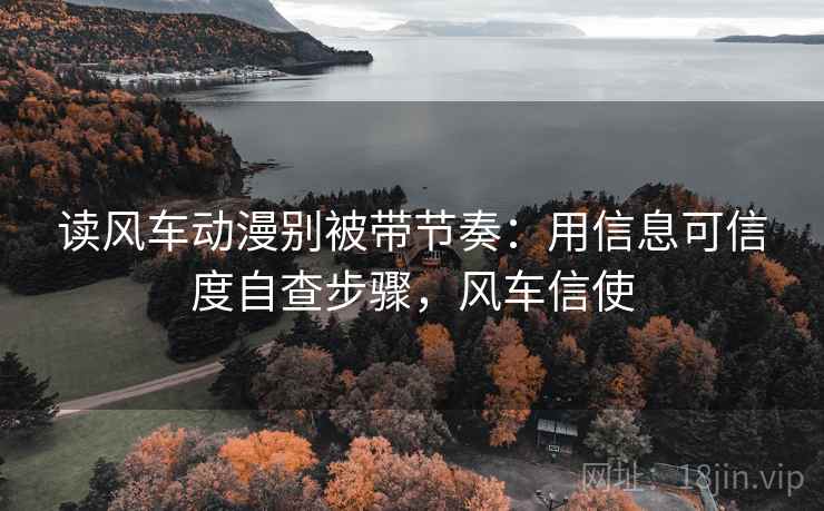 读风车动漫别被带节奏：用信息可信度自查步骤，风车信使