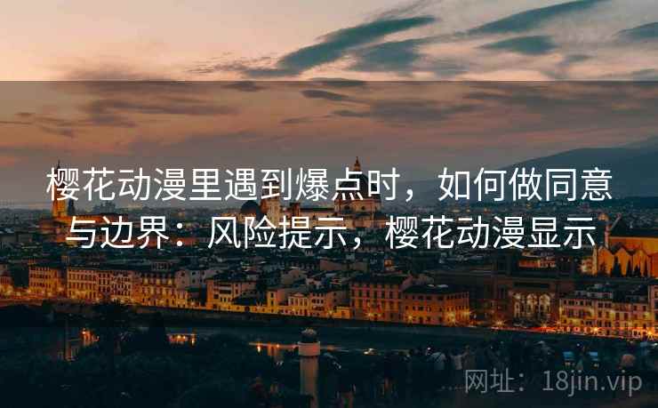 樱花动漫里遇到爆点时，如何做同意与边界：风险提示，樱花动漫显示