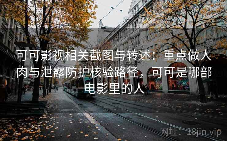可可影视相关截图与转述：重点做人肉与泄露防护核验路径，可可是哪部电影里的人