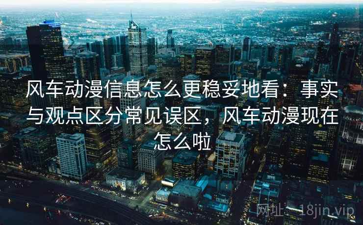 风车动漫信息怎么更稳妥地看：事实与观点区分常见误区，风车动漫现在怎么啦