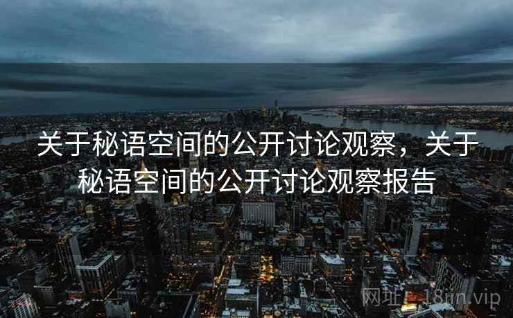 关于秘语空间的公开讨论观察，关于秘语空间的公开讨论观察报告